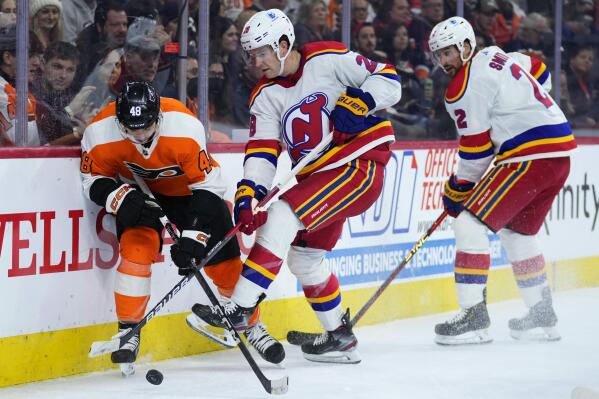 Dawson Mercer, Devils chase more goals vs. Flyers