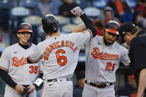 Mountcastle's pair of 2-run HRs sends O's to 11-7 win in KC