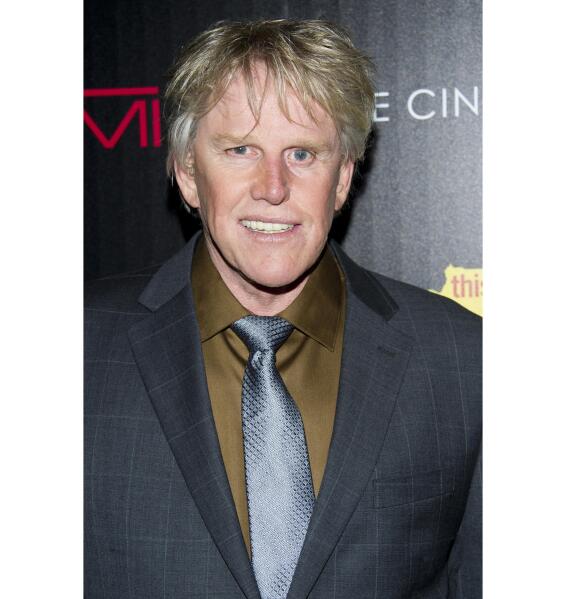 FILE - In this Oct. 25, 2012, file photo, Gary Busey attends a screening of "This Must Be the Place" in New York. Busey has been charged with sexual offenses at a New Jersey fan convention this month. Cherry Hill police said Saturday, Aug. 20, 2022, that the 78-year-old Malibu, Calif., resident was charged Friday with criminal sexual contact and harassment. (Photo by Charles Sykes/Invision/AP, File)