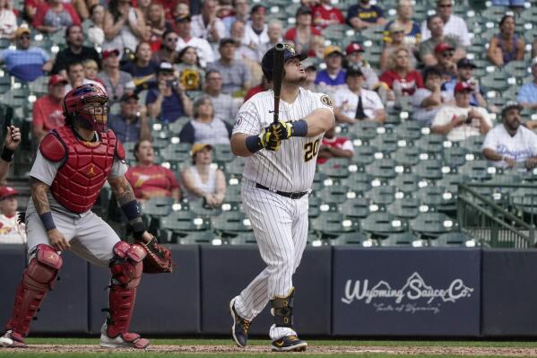 Vogelbach's pinch-hit slam in 9th leads Brewers past Cards