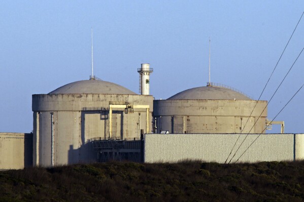 FILE - South Africa's Koeberg nuclear power station is seen on the outskirts of Cape Town, South Africa, Wednesday, Feb. 8, 2012. The South African government has on Tuesday, Dec. 12, 2023 announced plans to build new nuclear power stations to generate more electricity amid an energy crisis in the continent’s most advanced economy. The move to invite bids was immediately criticized by the main political opposition party. It claimed Russian state-owned nuclear agency Rosatom was the South African government’s “preferred partner.”(AP Photo/Schalk van Zuydam, file)