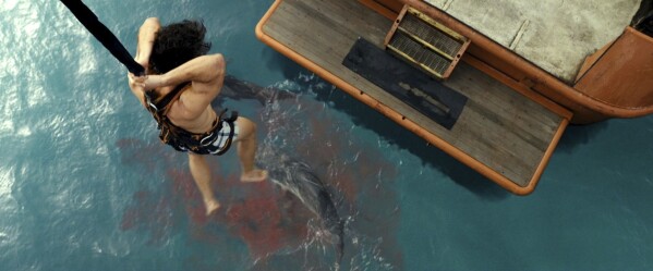 Scenes from "Dangerous animals." (IFC film via AP)