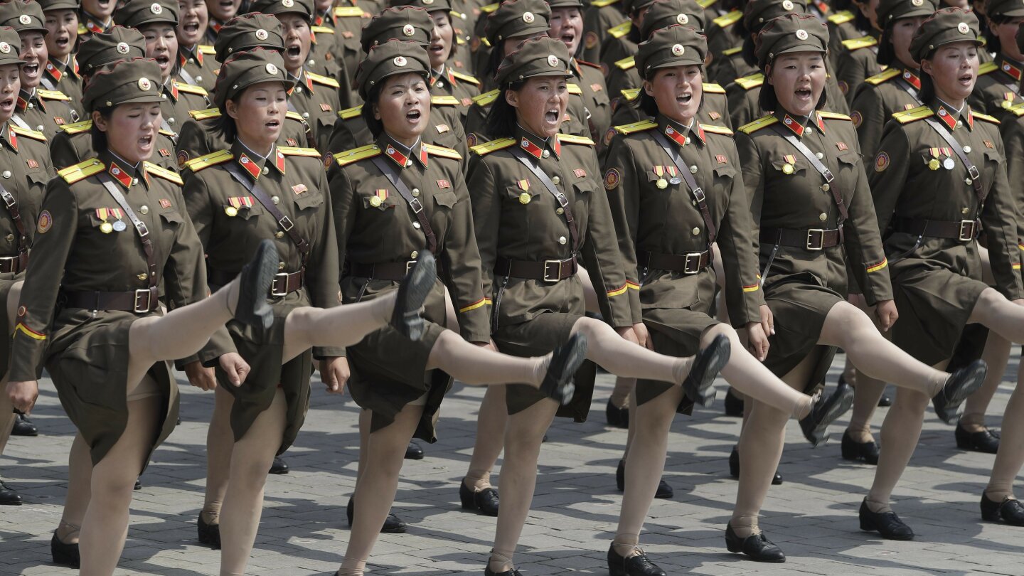Past goose-steppers proud of place in North Korean parades | AP News