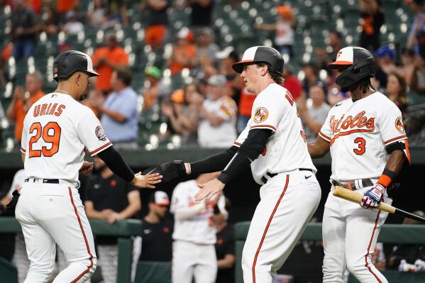 Orioles complete 3-game sweep of Rangers with 2-1 win