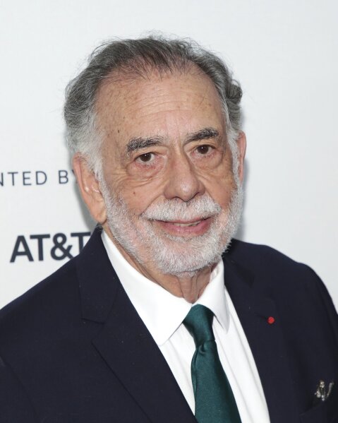FILE - In this Sunday, April 28, 2019 file photo, director Francis Ford Coppola attends a screening of the "40th Anniversary and World Premiere of Apocalypse Now Final Cut" during the 2019 Tribeca Film Festival at the Beacon Theatre, in New York. The film releases in theaters on Aug. 15. (Photo by Brent N. Clarke/Invision/AP)