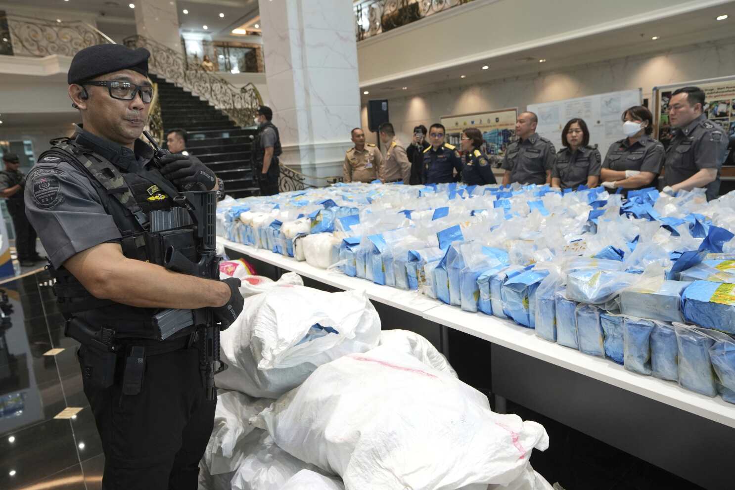 Thai authorities seize more than 2 tons of crystal methamphetamine