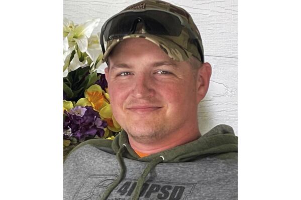 FILE - This undated photo provided by Jenny Corry shows her brother Dane Partridge. Partridge, from Idaho, died Tuesday, Oct. 11, 2022, from injuries sustained during during a Russian attack near Luhansk. He was serving as a volunteer soldier in Ukraine. (Courtesy of Jenny Corry via AP, File)