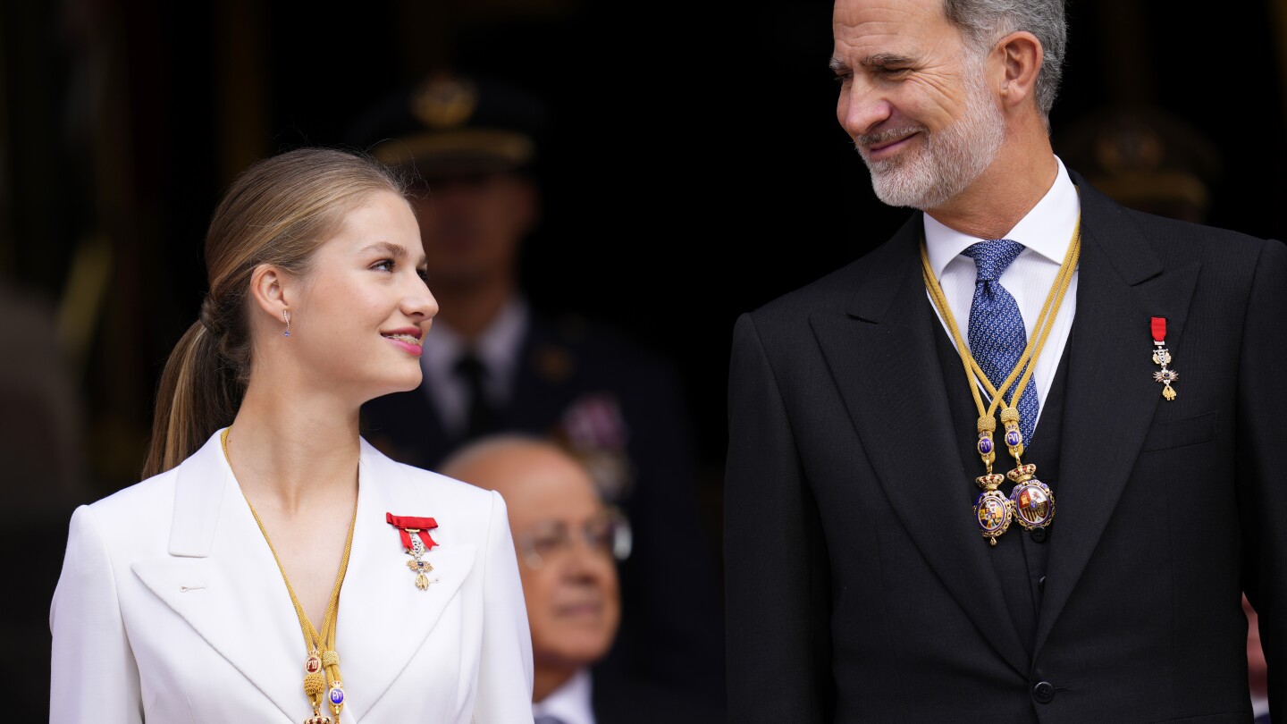 Spain's Crown Princess Leonor turns 18 and is feted as the future queen