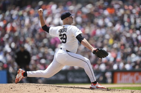 Tarik Skubal hopes to make it tough for Tigers manager A.J. Hinch to take  him out late in games | AP News