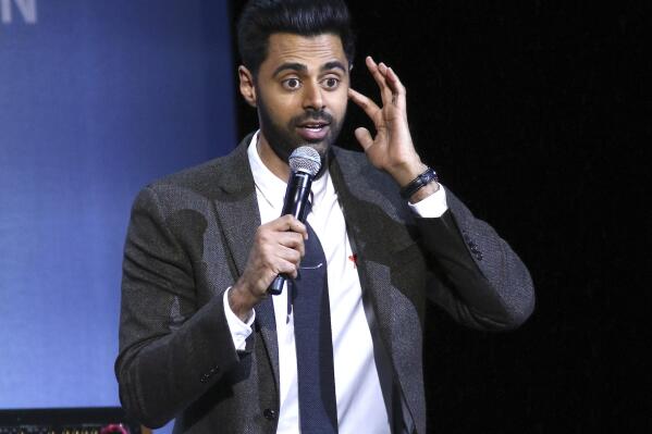 Hasan Minhaj performs at the 13th annual Stand Up For Heroes benefit concert in support of the Bob Woodruff Foundation at the Hulu Theater at Madison Square Garden on Monday, Nov. 4, 2019, in New York. Minhaj will host the Film Independent Spirit Awards on Saturday, March 4. (Photo by Greg Allen/Invision/AP)