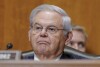 FILE - Sen. Bob Menendez, D-N.J., listens during a Senate Foreign Relations Committee hearing, Thursday, Dec. 7, 2023, on Capitol Hill in Washington. As Democratic Party leaders have called on Bob Menendez to resign amid a federal corruption case against him, a field of robust primary challengers has already emerged has begun to win significant support from county party officials. (AP Photo/Mariam Zuhaib, File)