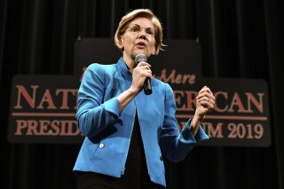 Elizabeth Warren, 2020 Democratic presidential hopeful, speaks during the first day of the Frank ...