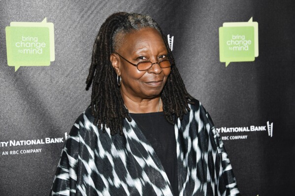 Whoopi Goldberg attends the Bring Change to Mind benefit "Revels and Revelations 11," in support of teen mental health, at City Winery, Monday, Oct. 9, 2023, in New York. (Photo by Evan Agostini/Invision/AP)