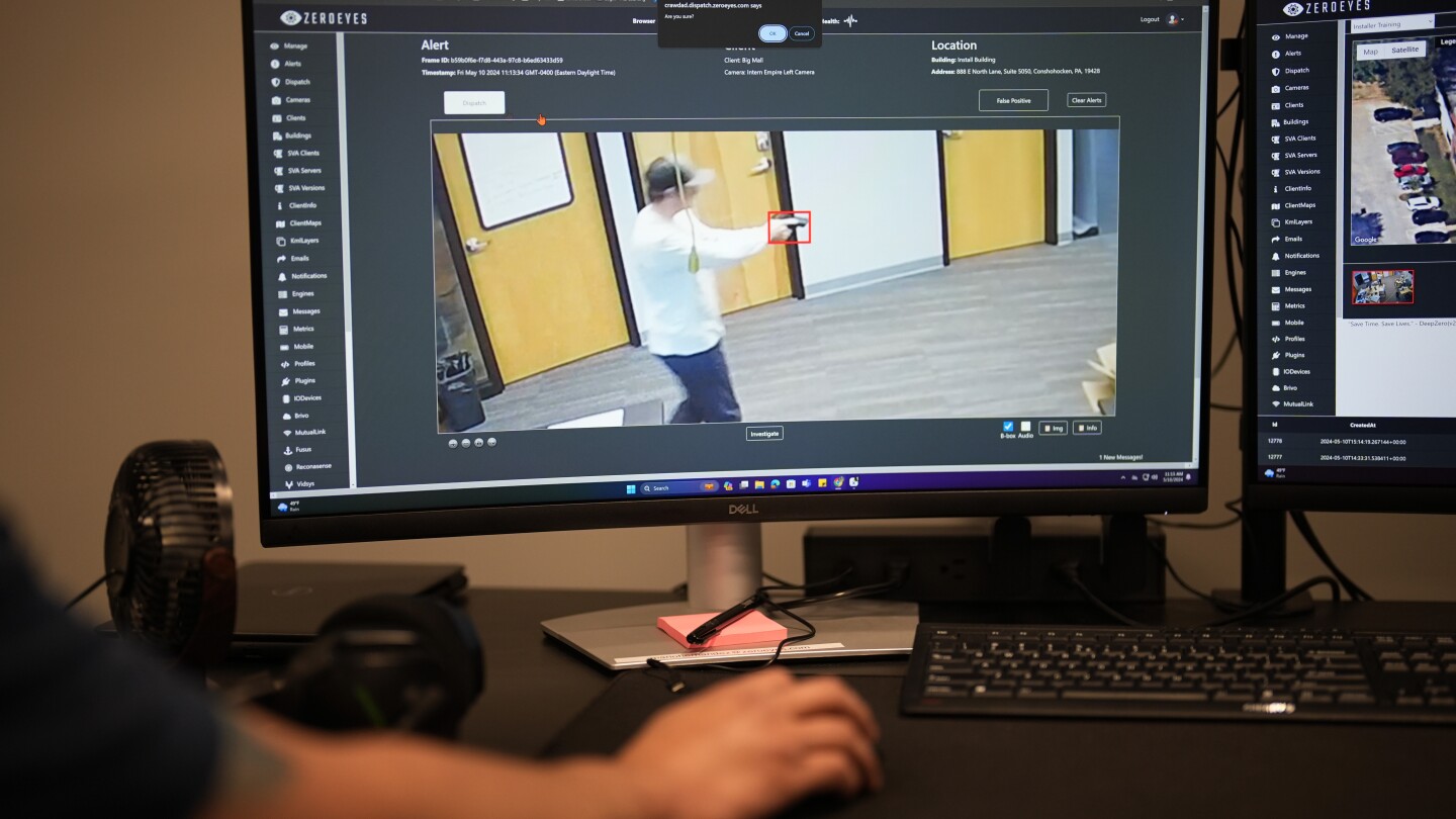 Schools turn to artificial intelligence to spot guns as companies press lawmakers for state funds Photo