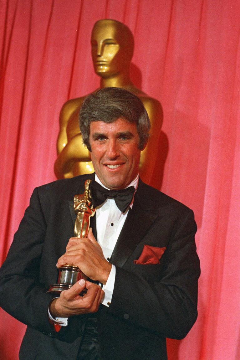 FILE - Burt Bacharach poses with his Oscar for best original score for "Butch Cassidy and the Sundance Kid" at the 42nd annual Academy Awards in Los Angeles on April 7, 1970. Bacharach died of natural causes Wednesday, Feb. 8, 2023, at home in Los Angeles, publicist Tina Brausam said Thursday. He was 94. (AP Photo, File)
