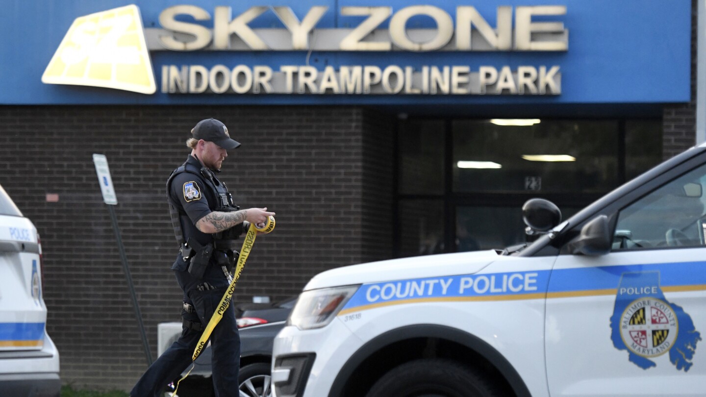 Adult injured in shooting at Maryland trampoline park