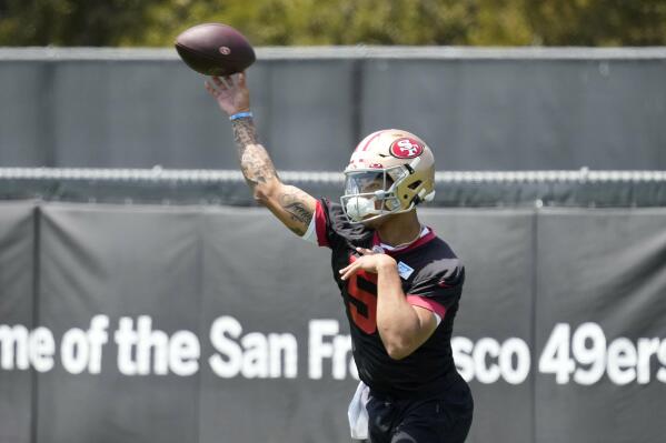49ers rookie QB Trey Lance ready for work at rookie camp