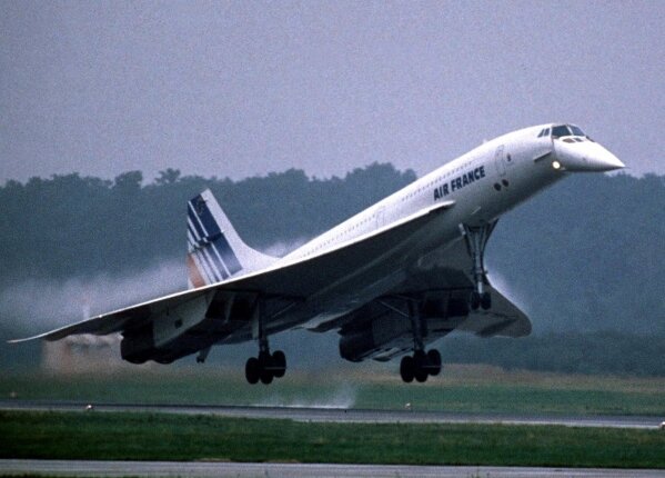 An Air France Concorde passenger jet is shown in this 1998 photo in Cologne, Germany. An Air France Concorde crashed outside Paris shortly after takeoff, Tuesday, July 25, 2000, in the town of Gonesse. (AP Photo/Edgar R. Schoepal)