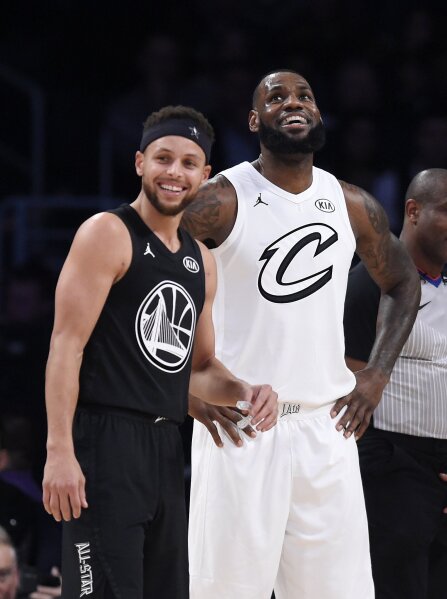 2018 NBA All-Star Game Practice: Steph Curry, LeBron James have