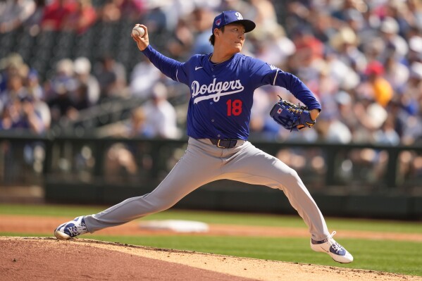 Yoshinobu Yamamoto throws 2 impressive, scoreless innings in MLB exhibition  debut for Dodgers