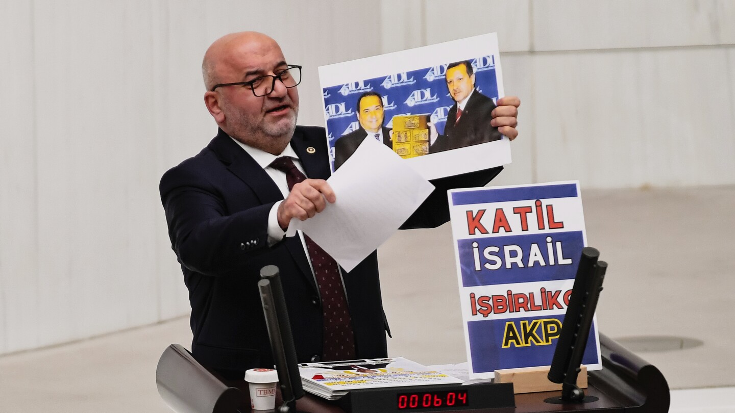 Turkish lawmaker who gave speech criticizing Israel dies after collapsing in parliament