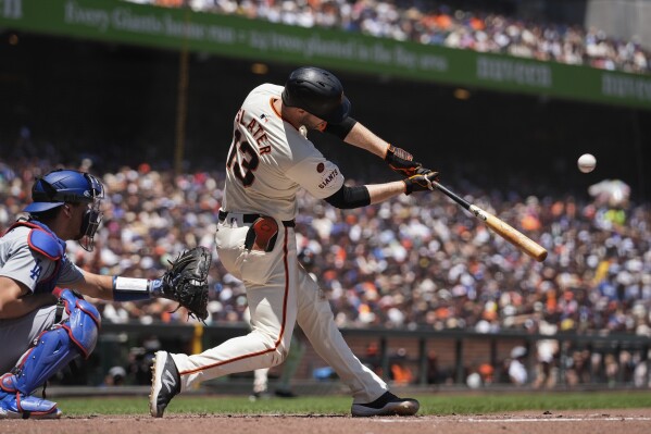 Reds acquire outfielder Austin Slater from Giants for left-handed reliever  Alex Young | AP News