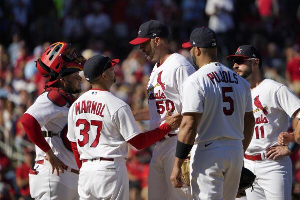 Adam Wainwright, Albert Pujols & Yadier Molina St. Louis Cardinals