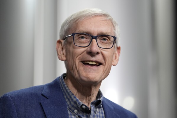 FILE - Gov. Tony Evers, D-Wis., speaks, Thursday, Jan. 25, 2024, in Superior, Wis. Evers on Thursday, April 4, 2024, signed into law a bipartisan bill requiring Wisconsin schools to teach Asian American and Hmong American history. (AP Photo/Alex Brandon, File)