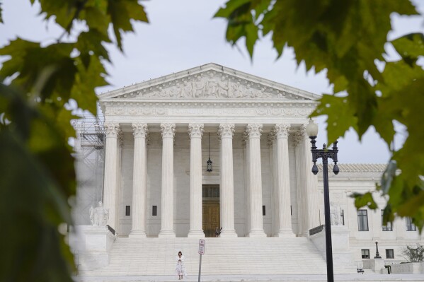 FILE - The U.S. Supreme Court is seen, Wednesday, Aug 30, 2023, in Washington. The new term of the high court begins Monday, Oct. 2. (AP Photo/Mariam Zuhaib, File)