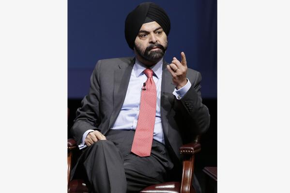 FILE - MasterCard President and CEO Ajay Banga speaks on a panel at the White House Summit on Cybersecurity and Consumer Protection in Stanford, Calif., Feb. 13, 2015. The Biden administration's choice to run the World Bank — former Mastercard CEO Ajay Banga — appears to have a lock on the job. The World Bank said Thursday, March 30, 2023 that Banga was the only candidate nominated in a search that began more than a month ago. (AP Photo/Jeff Chiu, file)