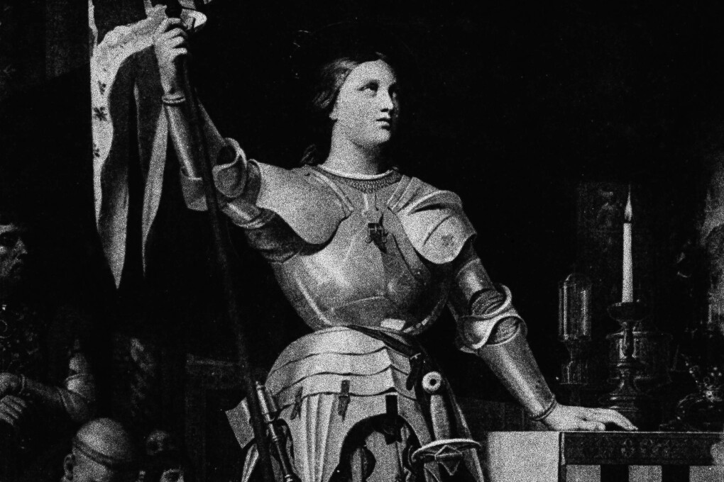 Joan of Arc, a national heroine of France, is shown wearing armor. Joan of Arc, a Roman Catholic Church saint, had visions from God telling her to reclaim her homeland from English rule during the Hundred Years' War. (AP Photo)