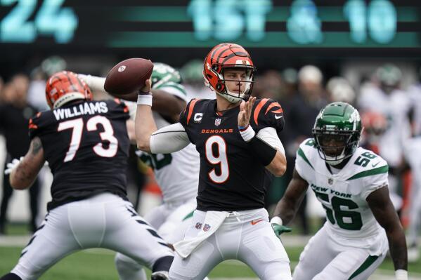 Burrow leads Bengals to 1st win of season, 27-12 over Jets