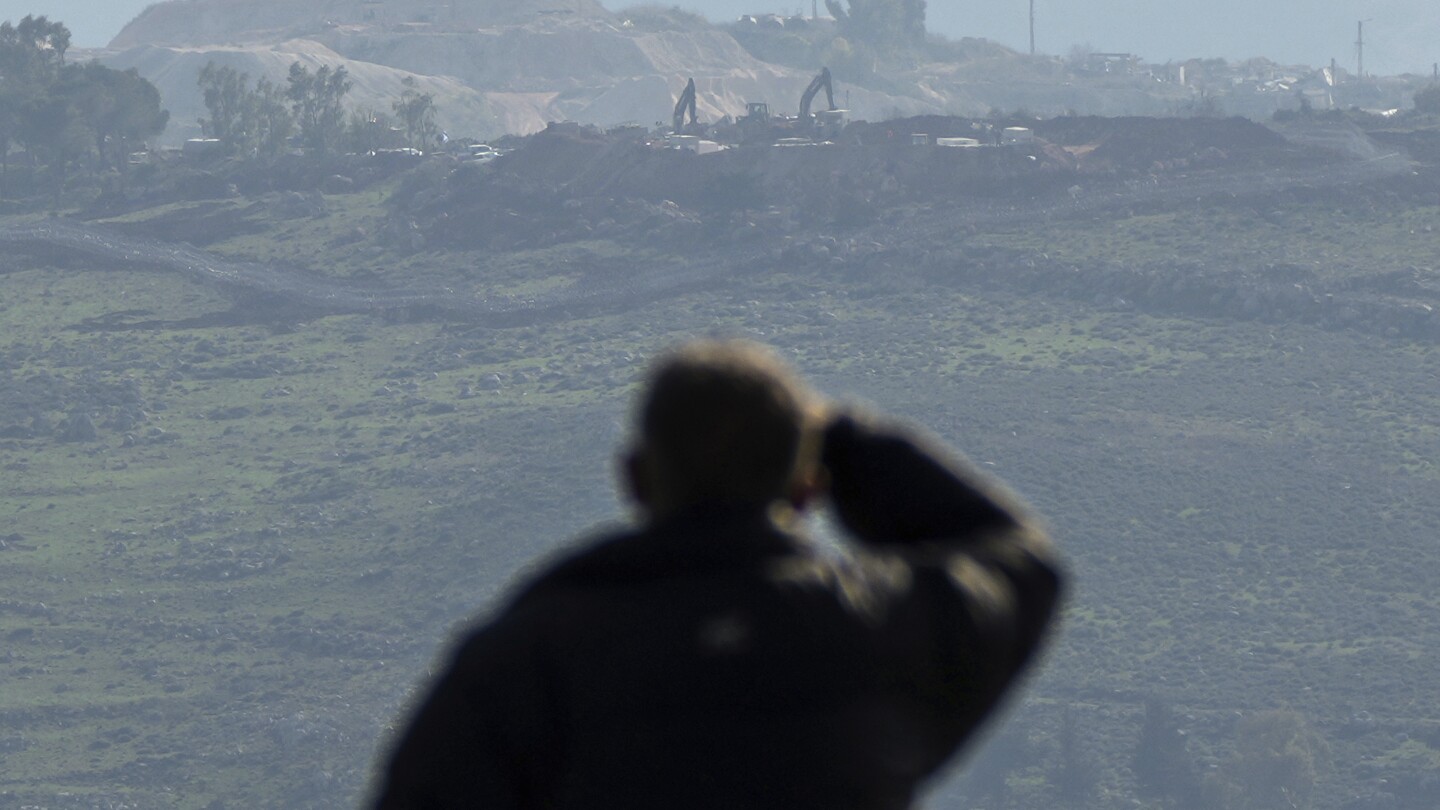 Border town's residents rebuild in south Lebanon as Hezbollah leader calls for Israeli withdrawal