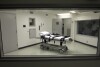 FILE - Alabama's lethal injection chamber at Holman Correctional Facility in Atmore, Ala., is pictured in this Oct. 7, 2002 file photo. Alabama will be allowed to put an inmate to death with nitrogen gas, a federal appeals court ruled Wednesday, Jan. 24, 2024, refusing to block what would be the nation’s first execution by a new method since 1982. Alabama says it plans to replace Eugene Smith's, 58, breathing air with nitrogen gas Thursday, Jan. 25, rendering him unconscious within seconds and killing him within minutes. (AP Photo/Dave Martin, File)