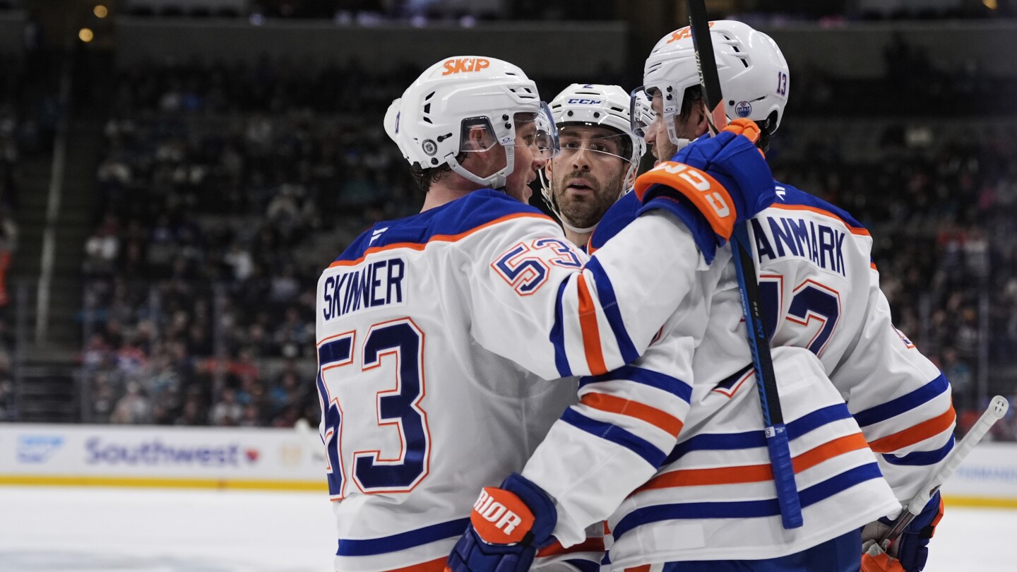 Oilers Win 3-2 Over Sharks, Draisaitl Injured