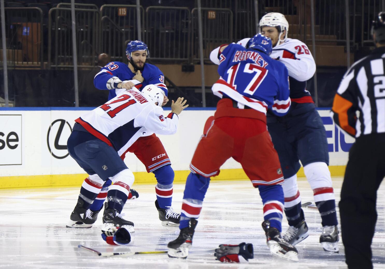 Say it again with us: Hockey is back., By New York Rangers