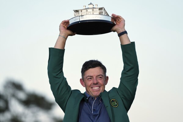 Vencedor da Irlanda do Norte Rori McClray, 13 de abril de 2025, Augusta, KA.