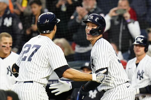 Giancarlo Stanton bats second in NY Yankees first spring training game