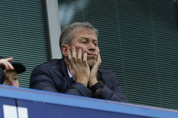 
              FILE - In this file photo dated Saturday, Dec. 19, 2015, Chelsea soccer club owner Roman Abramovich sits in his box before the English Premier League soccer match between Chelsea and Sunderland at Stamford Bridge stadium in London. Russian billionaire Roman Abramovich has received Israeli citizenship after his British visa has not been renewed. An Israeli Immigration and Absorption Ministry official says the Chelsea soccer club owner arrived in Israel Monday and was granted citizenship in accordance with an Israeli law granting that right to people of Jewish descent. (AP Photo/Matt Dunham, File)
            