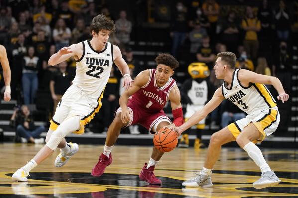 Jordan Bohannon reacts to win at Indiana 