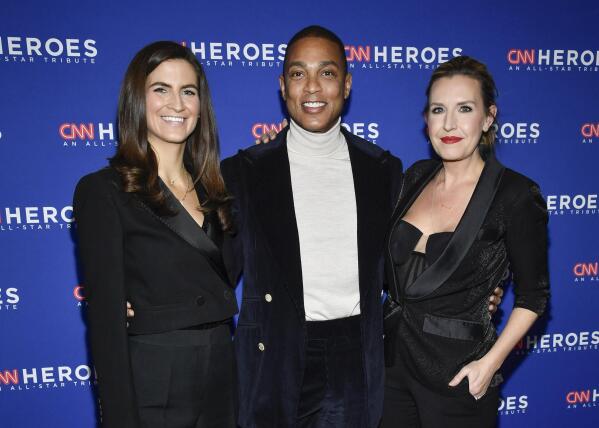 FILE - CNN anchors Kaitlan Collins, from left, Don Lemon and Poppy Harlow appear at the 16th annual CNN Heroes All-Star Tribute on Dec. 11, 2022, in New York. (Photo by Evan Agostini/Invision/AP, File)