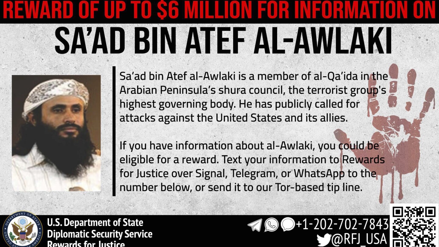 Yemen's al-Qaida branch leader threatens Trump, Musk and others