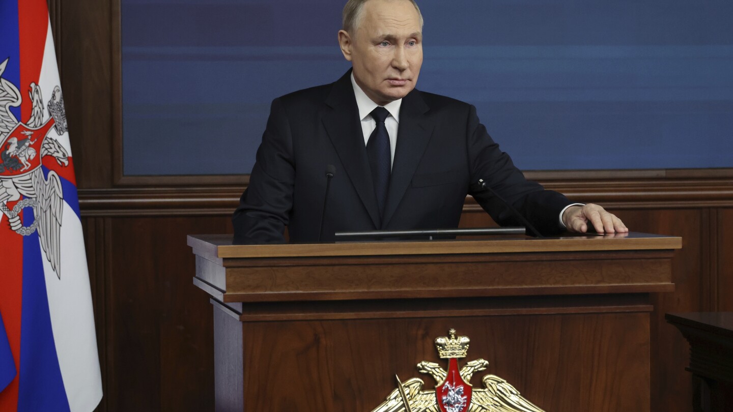 Poutine affirme que l’armée russe dispose d’un élan en Ukraine et est prête à atteindre les objectifs de Moscou