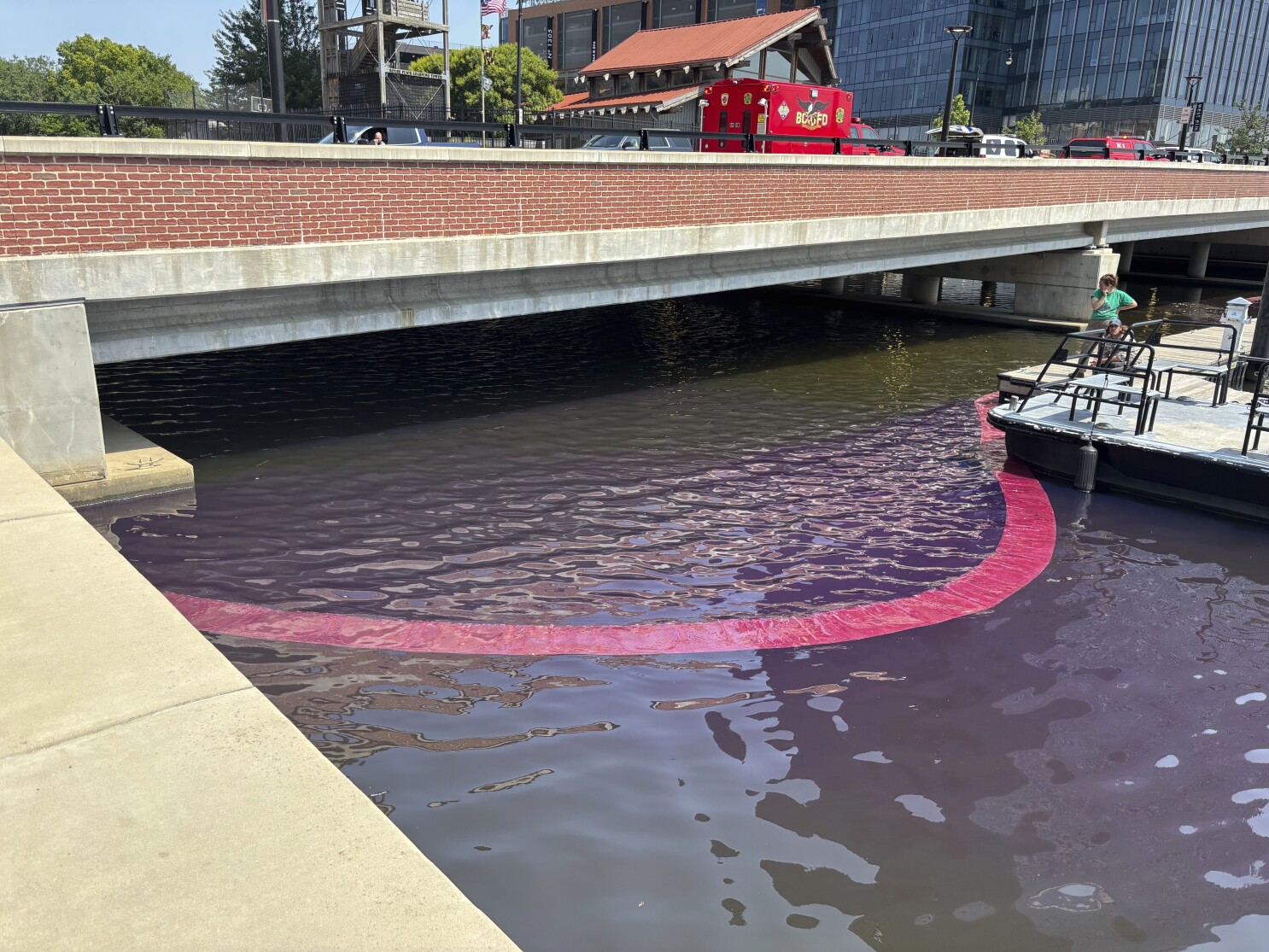Baltimore harbor hit with a fuel spill