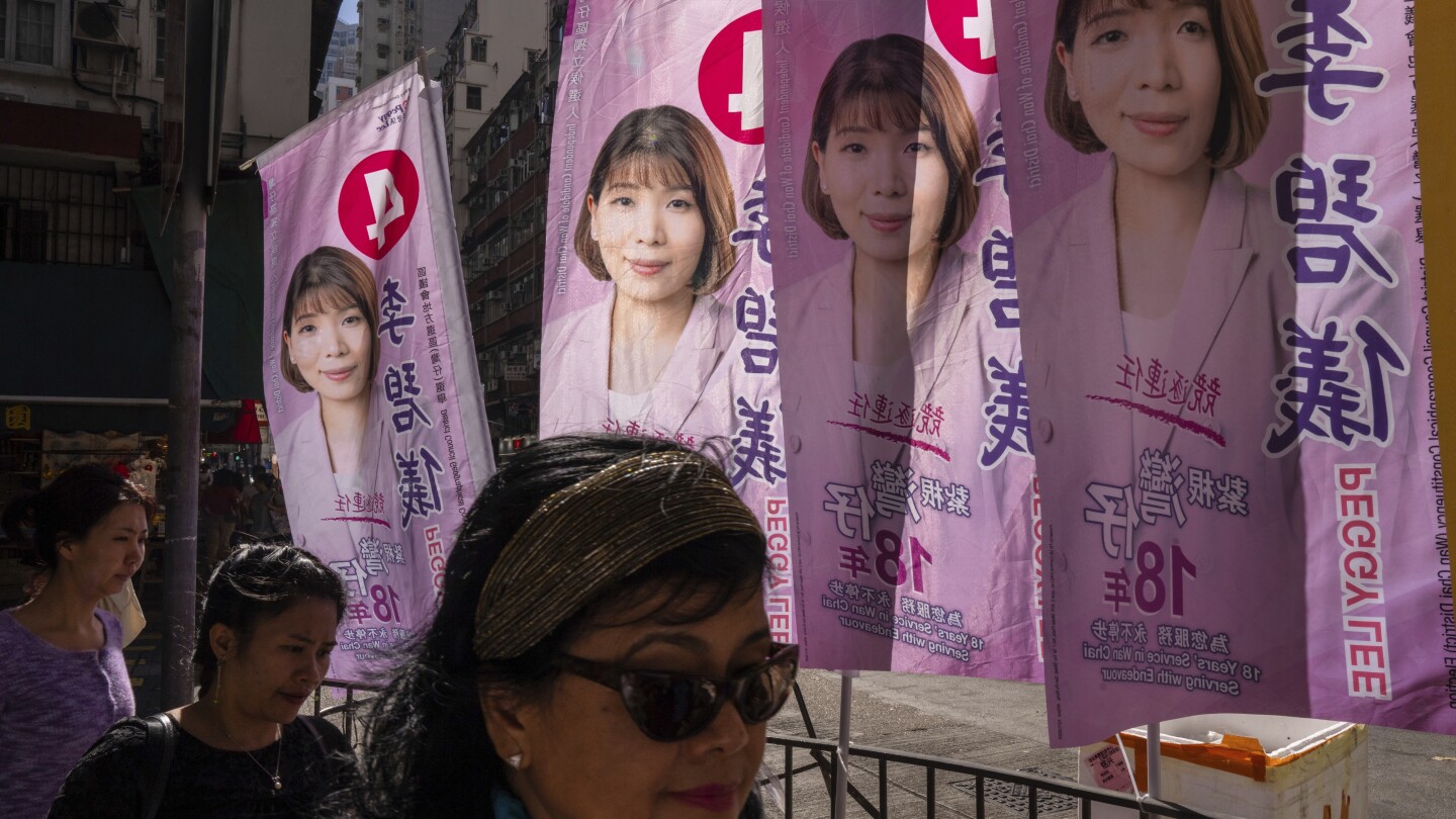 香港選挙：投票率が過去最低に低下