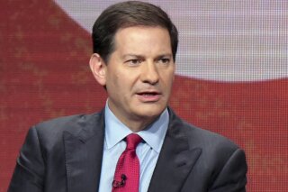 FILE - In this Aug. 11, 2016, file photo, author and producer Mark Halperin appears at the Showtime Critics Association summer media tour in Beverly Hills, Calif. A reported book deal for Halperin, the "Game Change" co-author and political commentator who has faced multiple allegations of sexual harassment, is being greeted with widespread outrage. Politico announced Sunday, Aug. 18, 2019, that Halperin's "How To Beat Trump" was expected in November. (Photo by Richard Shotwell/Invision/AP, File)
