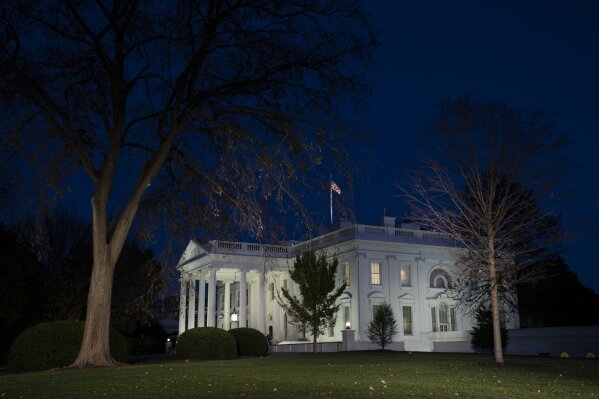 A view of the White House, Wednesday, Nov. 18, 2020, in Washington. (AP Photo/Evan Vucci)