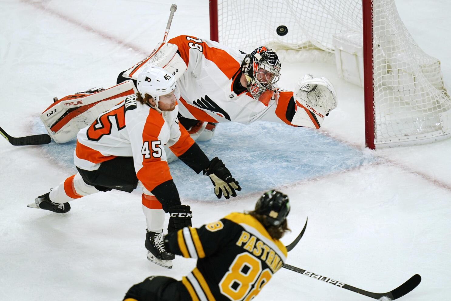 Carter Hart Philadelphia Flyers Spotlight Net Cam Autographed NHL Hockey  Photo