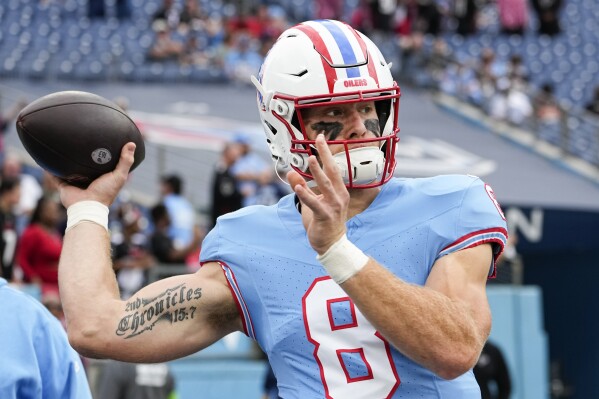 Titans start Will Levis against the Falcons, making him 7th rookie QB  starter | AP News