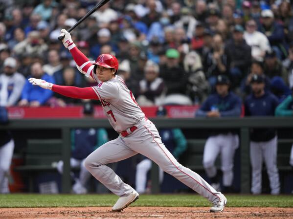 Ohtani drives in a run, pitches Angels past Mariners 4-3